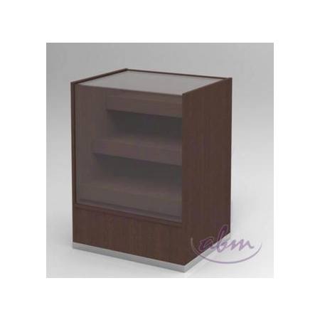 Lada szklona 60x60x95 wenge D2227 B5