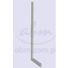 Noga przyścienna regału metalowego 250/50 cm (profil 80x40)