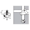 Stopka regulowana z gwintem M-10