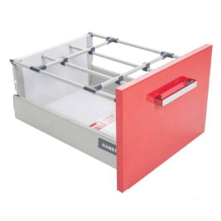 Reling okrągły do organizera wewnętrznego szuflady wysokiej Box-22 i Box-23 biały/szary