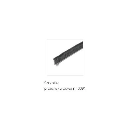 Szczotka przeciwkurzowa 4,8mm x 12mm wpuszczana bez kleju