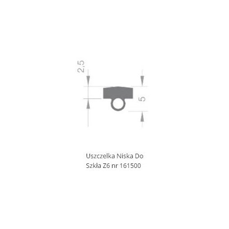 Uszczelka niska do szkła Z-6