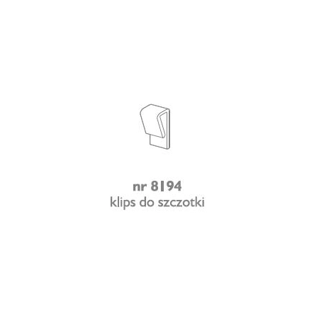Klips do szczotki
