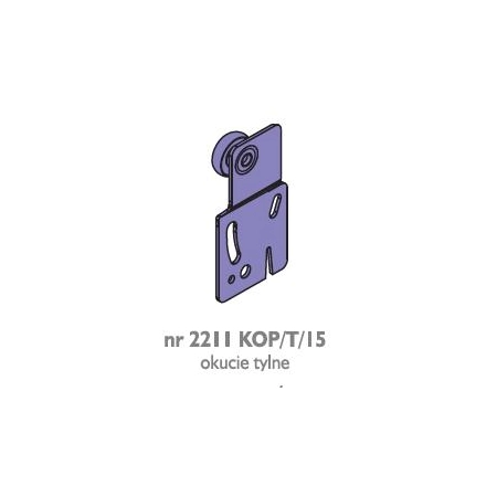 Okucie tylne KOP/T/15