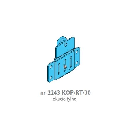 Okucie tylne regulowane KOP/RT/30