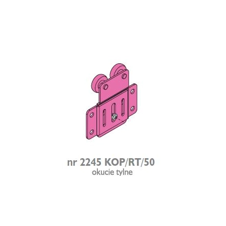 Okucie tylne regulowane KOP/RT/50