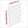 Plecy panelowe MDF z wkładkami aluminiowymi