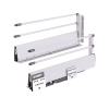 GametBOX wysoki z 2 relingami okrągłymi szary/biały 23, wysokość 218 mm, głębokość 500 mm