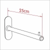 Zawieszka na perforację prosta z rurki fi 16 mm. Z-6