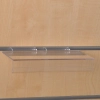 Półka z pleksi na panel z listwą cenową 10x25 cm