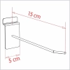 Zawieszka pojedyncza na panel 15 cm