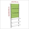 Plecy panelowe MDF z wkładkami aluminiowymi