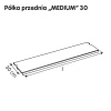 Półka przednia MEDIUM  wzmocniona
