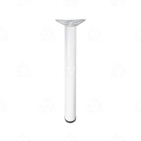 Noga meblowa wys. 1100 mm kolor satyna,aluminium - mocowanie okrągłe z blachy