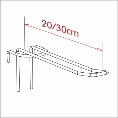 Zawieszka podwójna na kratę  malowana