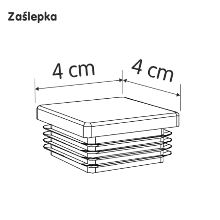 Zaślepka plastikowa 40x40