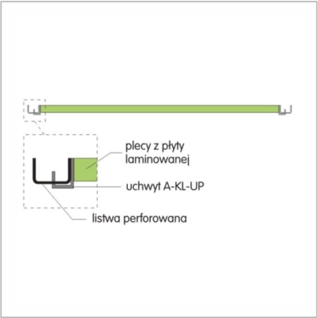 Plecy panelowe MDF z wkładkami aluminiowymi