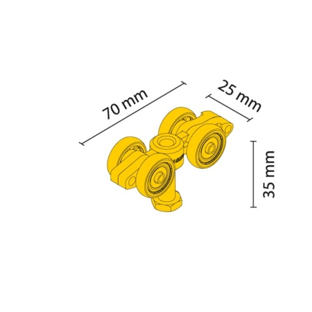 Komplet Standard na 1 skrzydło-100 KG