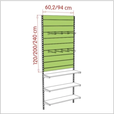 Plecy panelowe MDF z wkładkami aluminiowymi