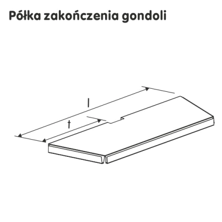 Półka zakończenia gondoli