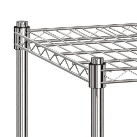 Regał chromowany 3-pólkowy typ 2 głębokość 45 cm