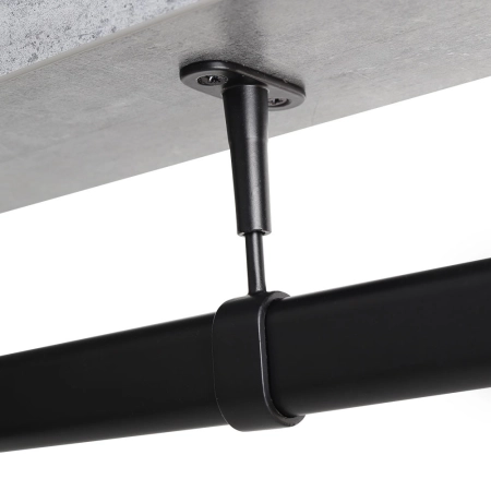 Uchwyt dystansowy z regulacją do drązka fi 25 przelotowy czarny