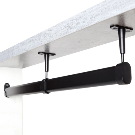 Uchwyt dystansowy z regulacją do drązka fi 25 przelotowy czarny