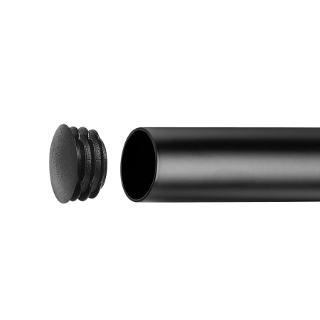 Zaślepka płaska fi 25 czarna