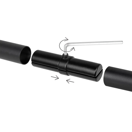 Przedłużka rury fi 25 czarna