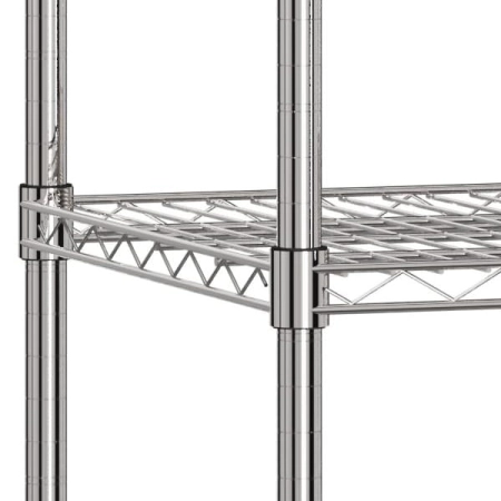Regał chromowany 4 - półkowy Typ - 2 głębokość 60 cm